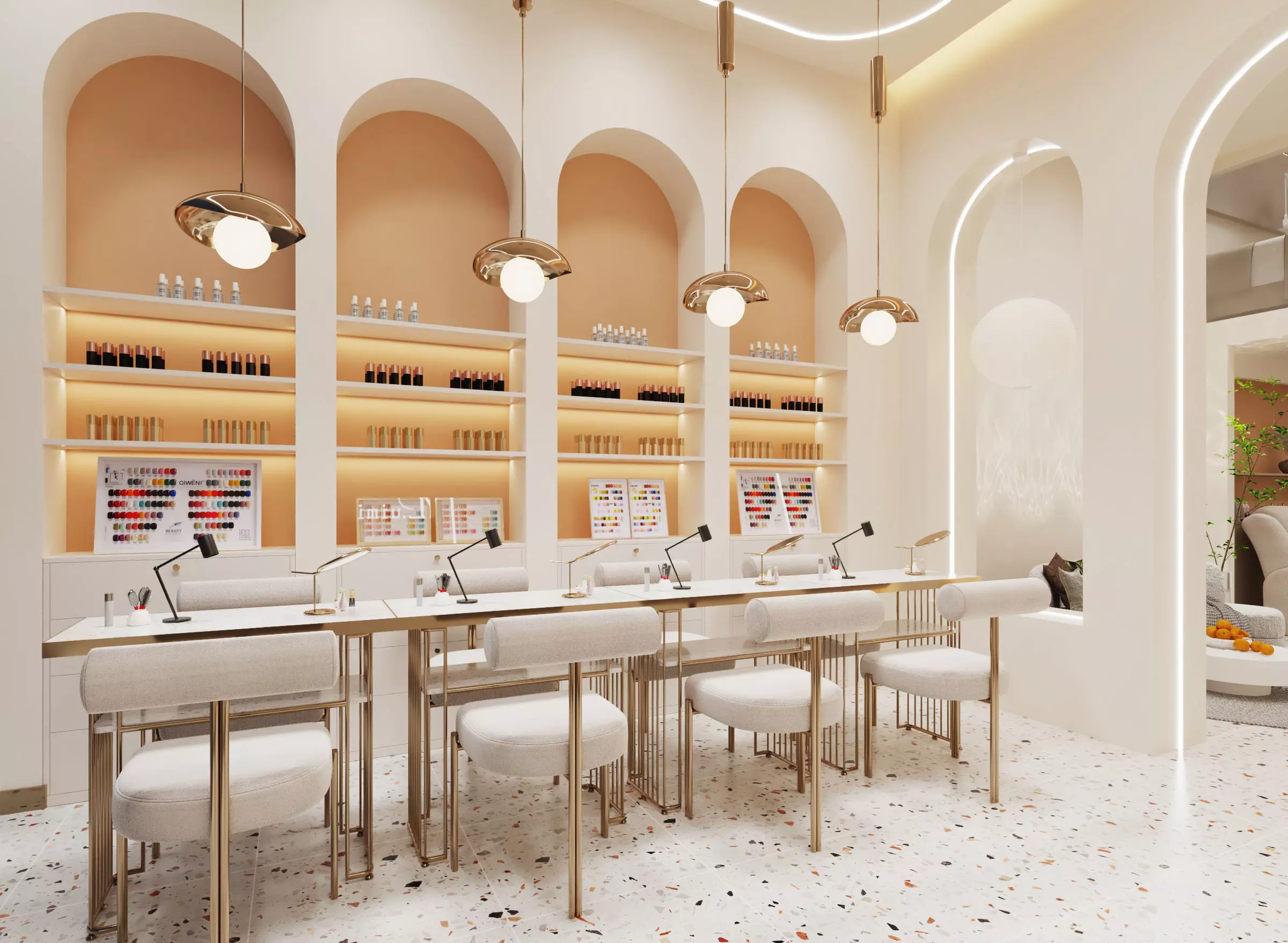 Beauty Salon Low-poly 3D model_2