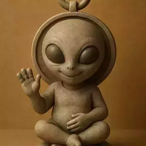 Peaceful Visitor 3D print model