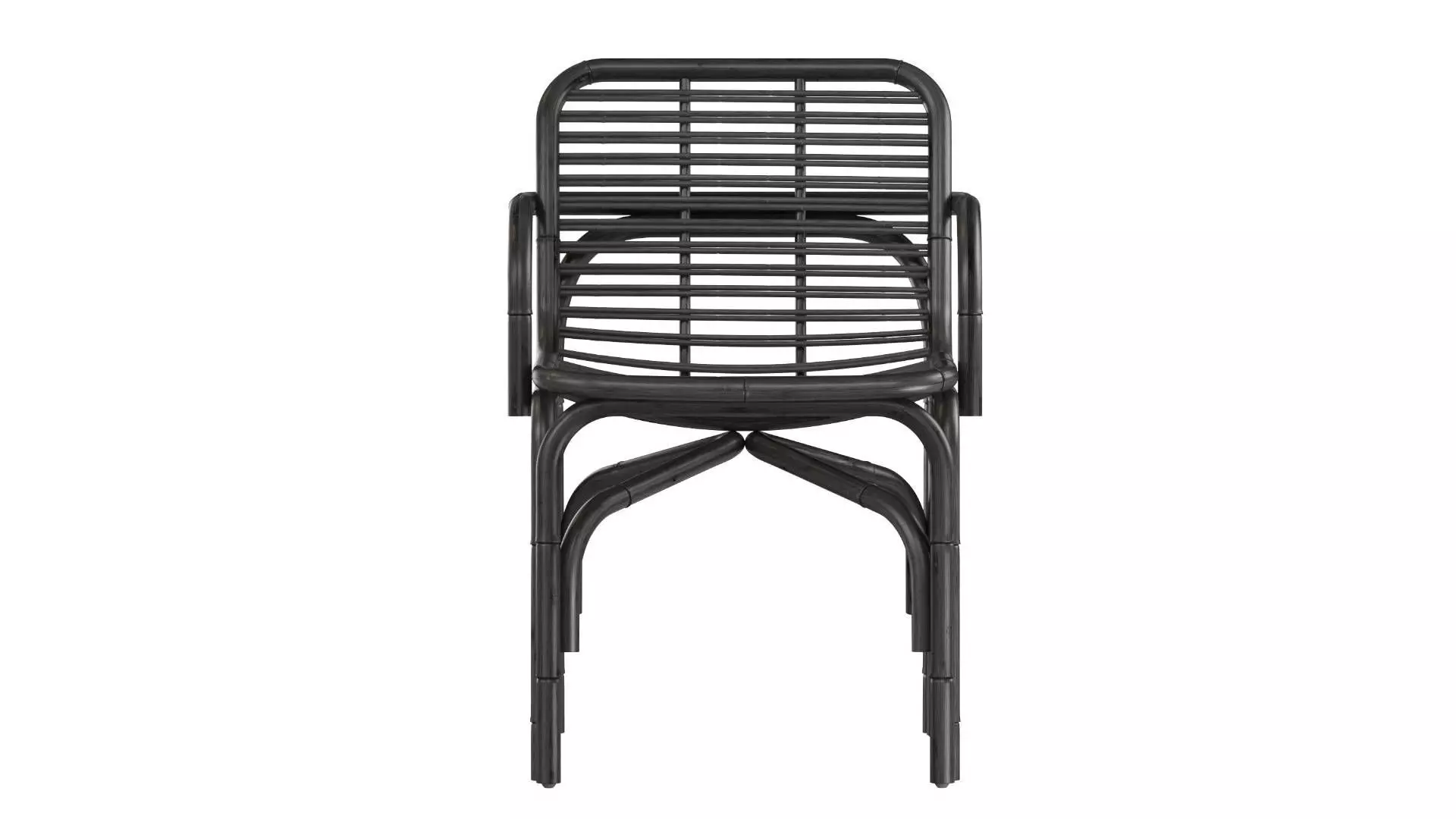 Black Peak armchair INDOOR rattan Cane-line 3D model_6