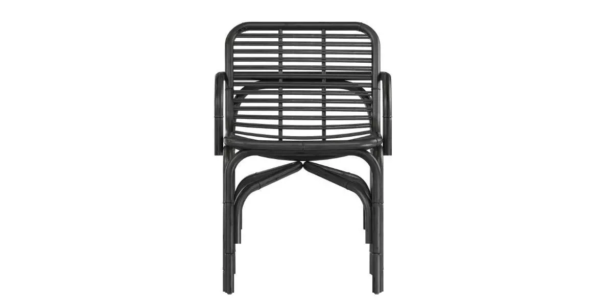 Black Peak armchair INDOOR rattan Cane-line 3D model_12