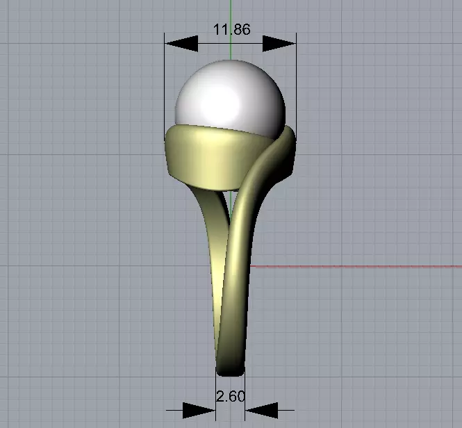 Pearl ring 3D print model_5