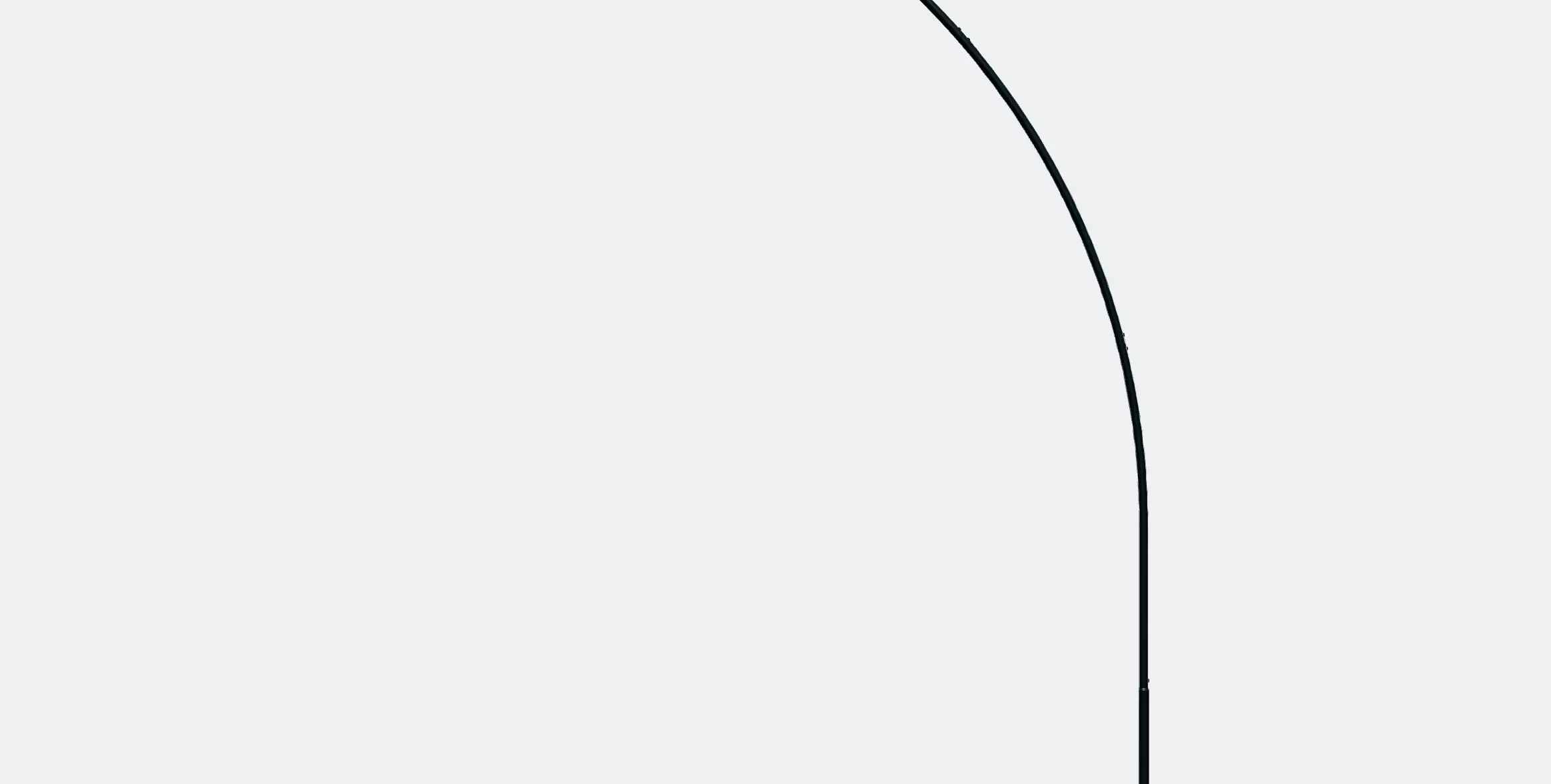 SKAFTET Floor lamp base arched 3D model_8