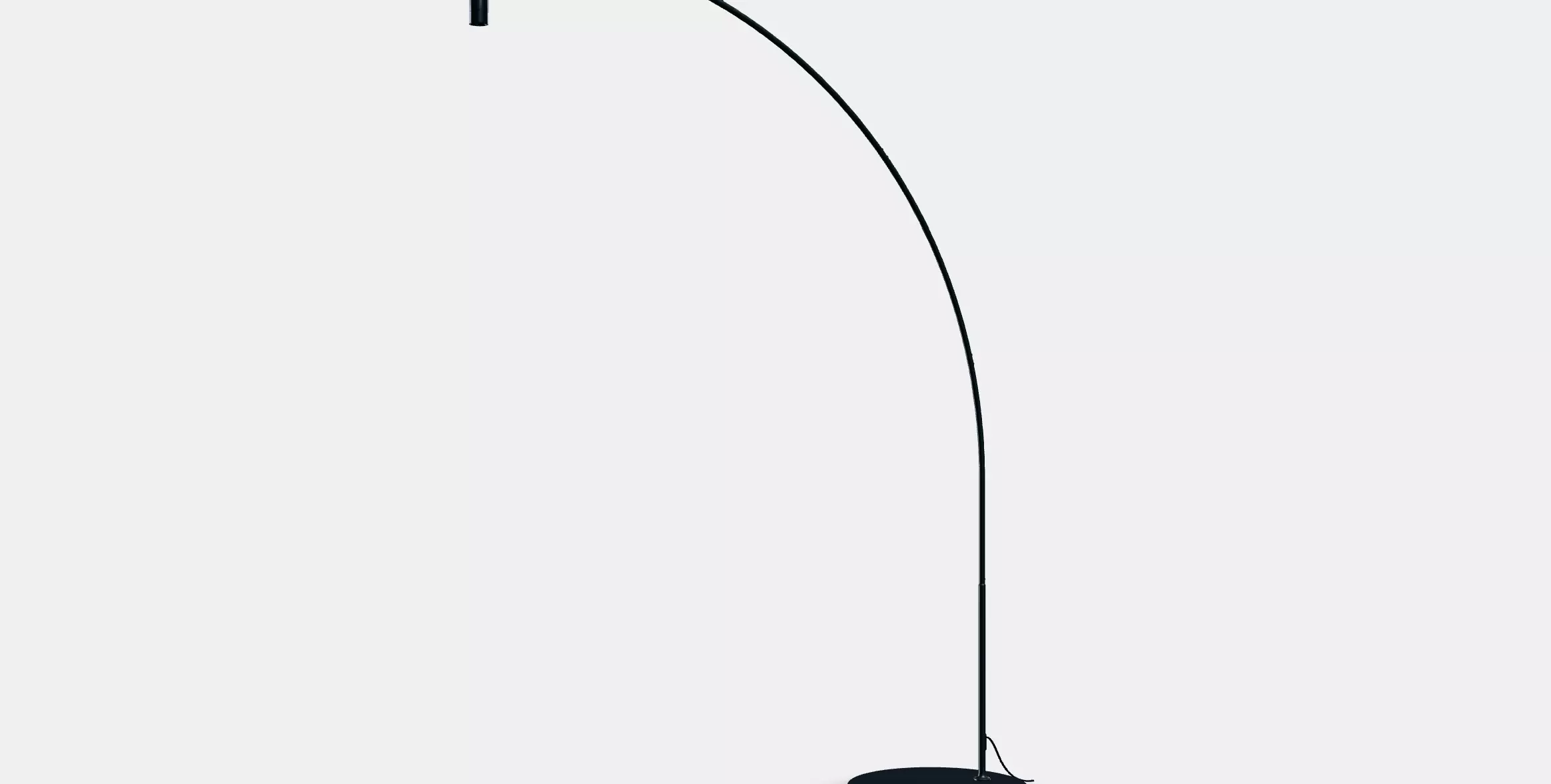 SKAFTET Floor lamp base arched 3D model_6