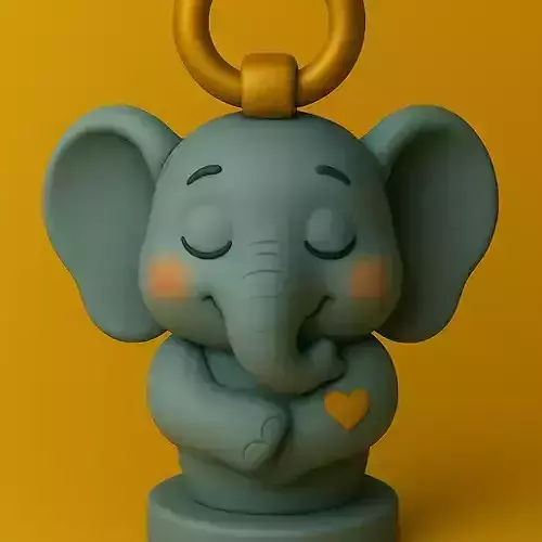 Peaceful Pachyderm 3D print model