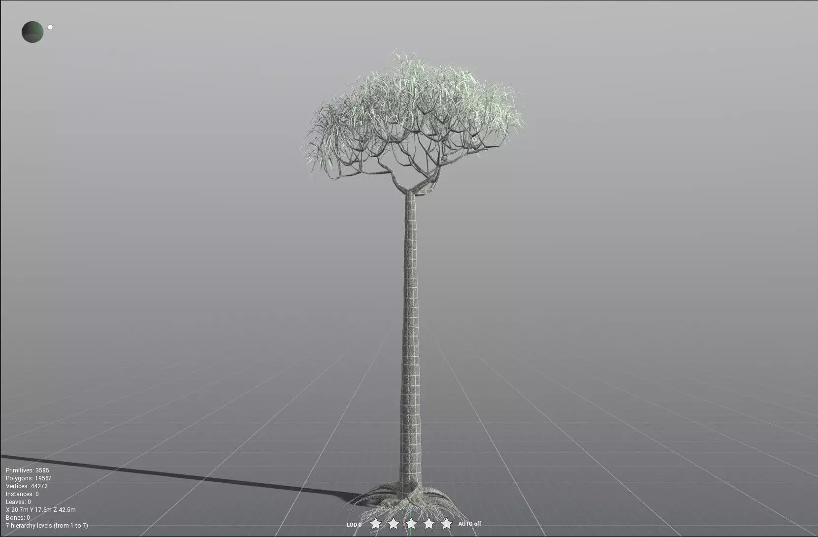 EVERYPlant Lepidodendron Aculeatum LowPoly Low-poly 3D model_32