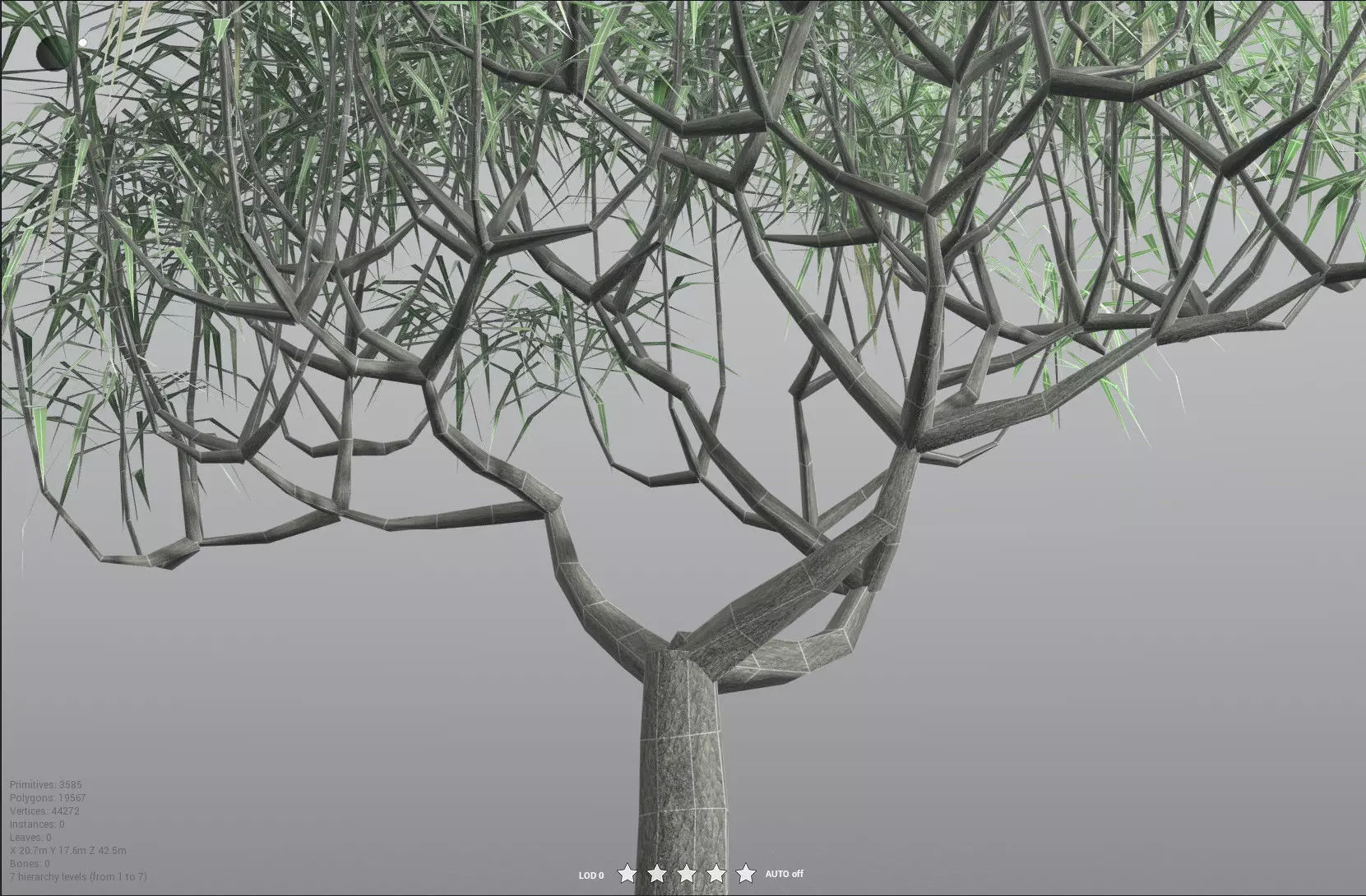 EVERYPlant Lepidodendron Aculeatum LowPoly Low-poly 3D model_33