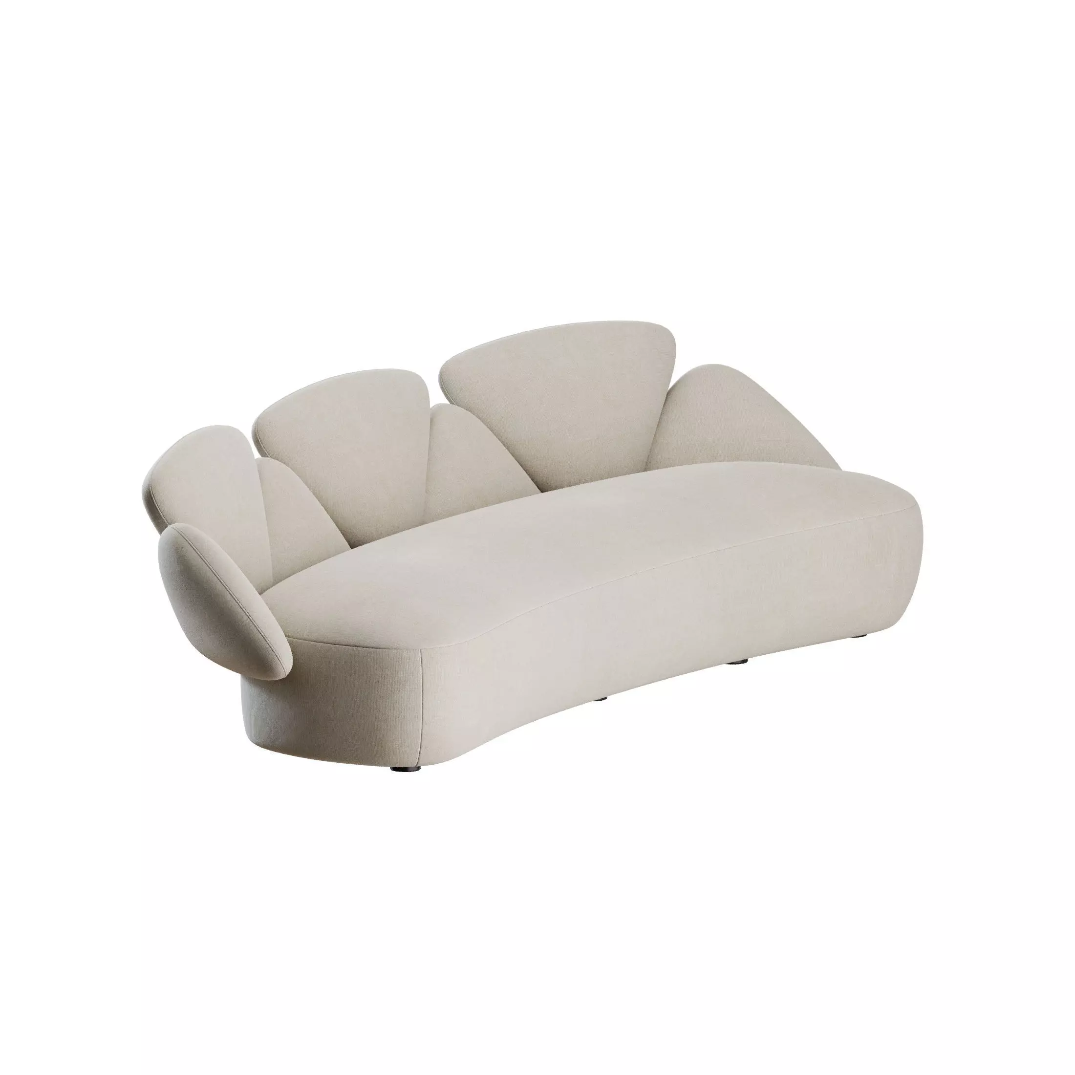 Foretre Curved Sofa by The Future Perfect 3D model_9
