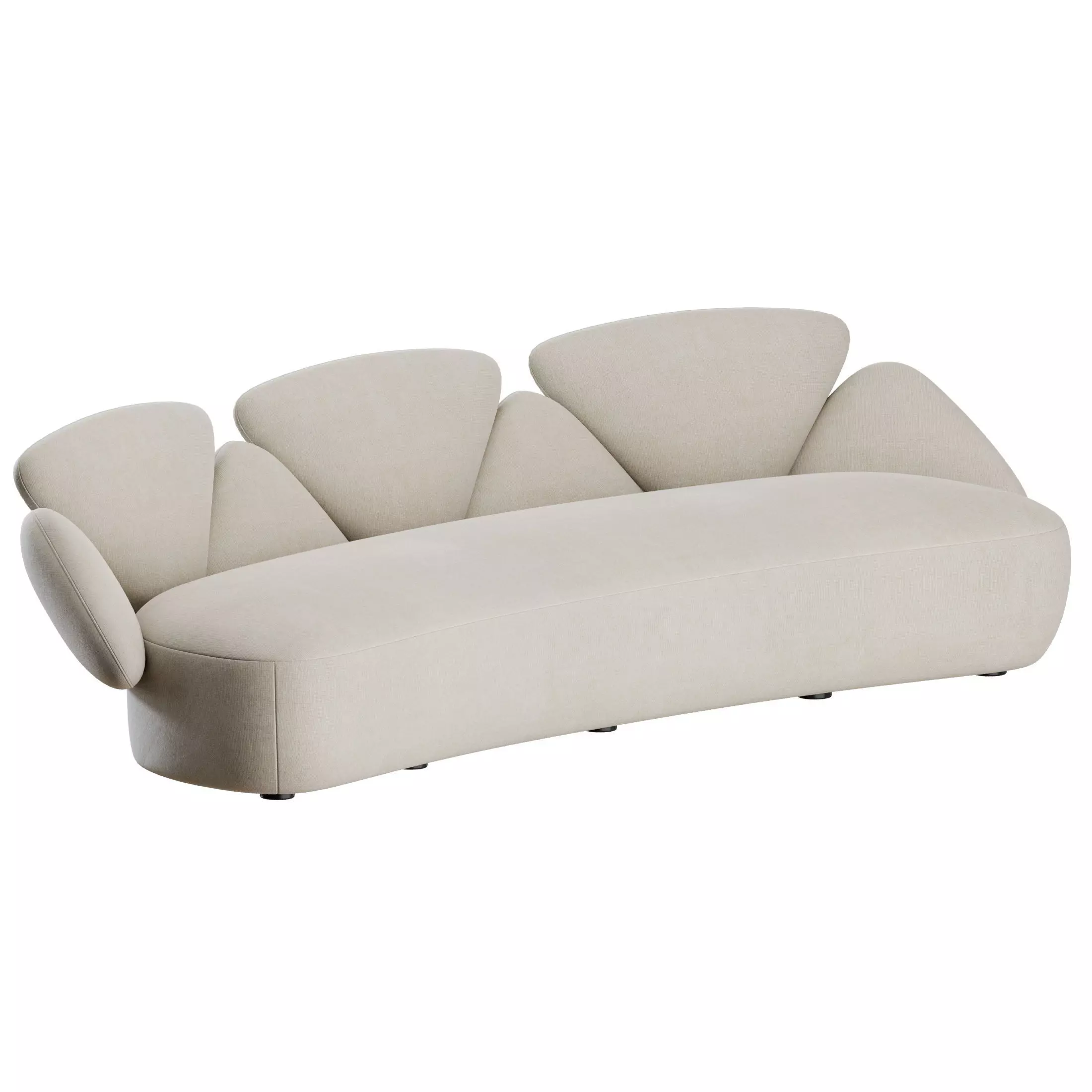 Foretre Curved Sofa by The Future Perfect 3D model_0