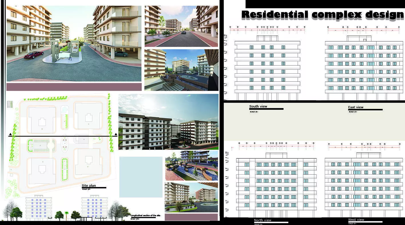 6 Complete Architecture Student Projects Pack  3D model_2