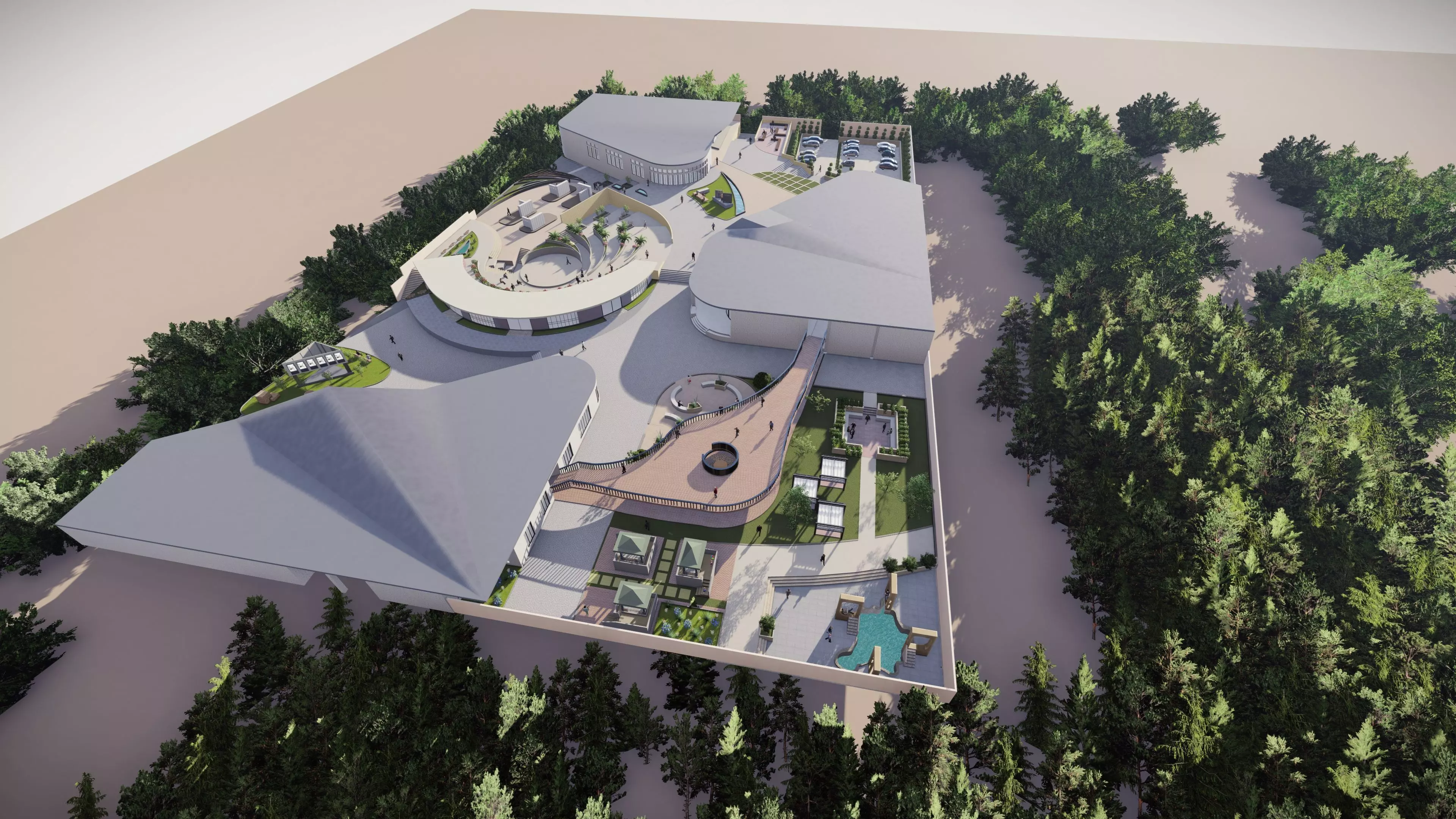 6 Complete Architecture Student Projects Pack  3D model_50