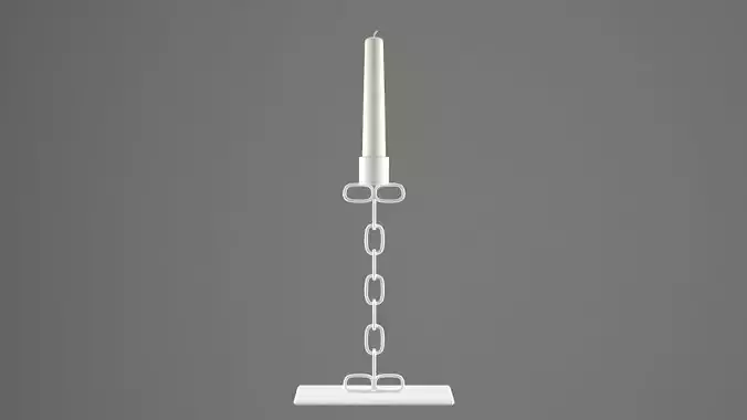 Chain I Candleholder White Color