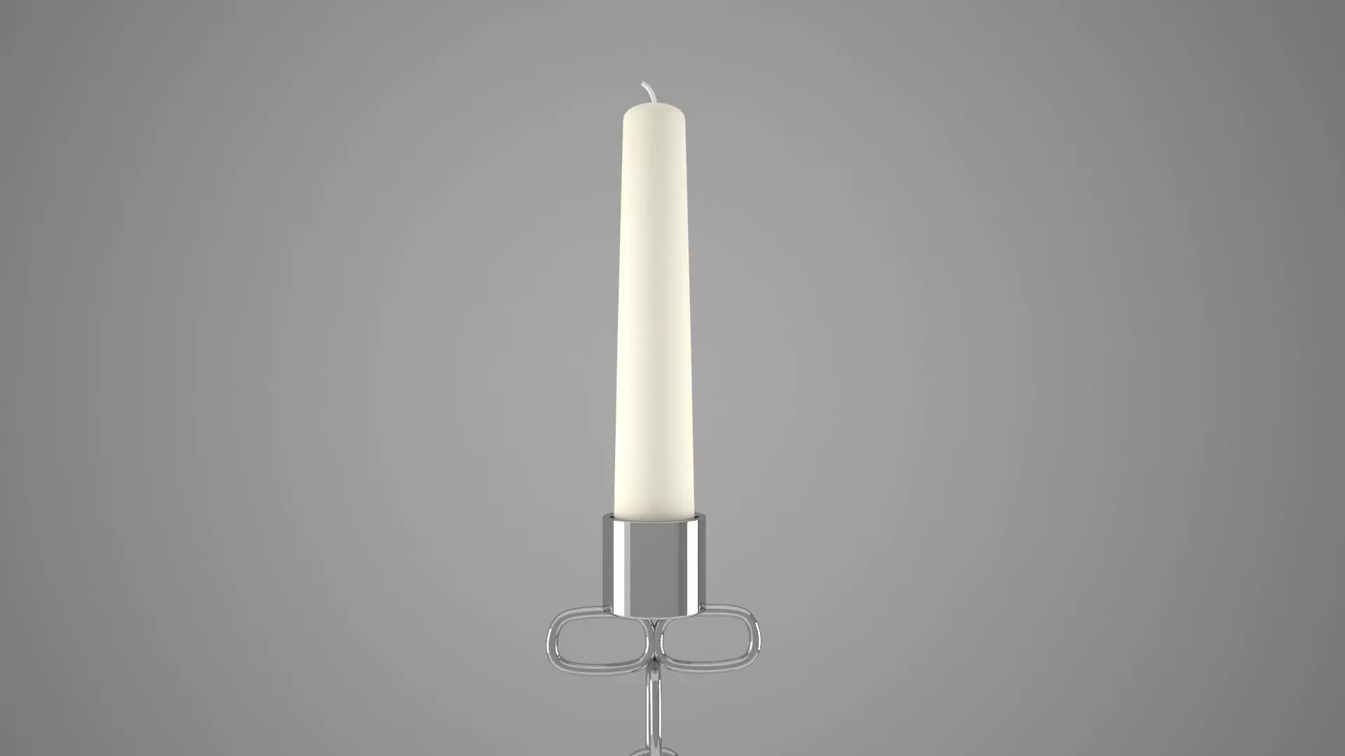 Chain I Candleholder Sliver Color 3D model_3