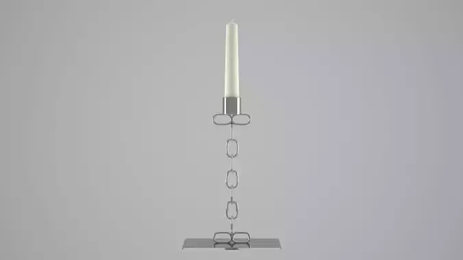 Chain I Candleholder Sliver Color