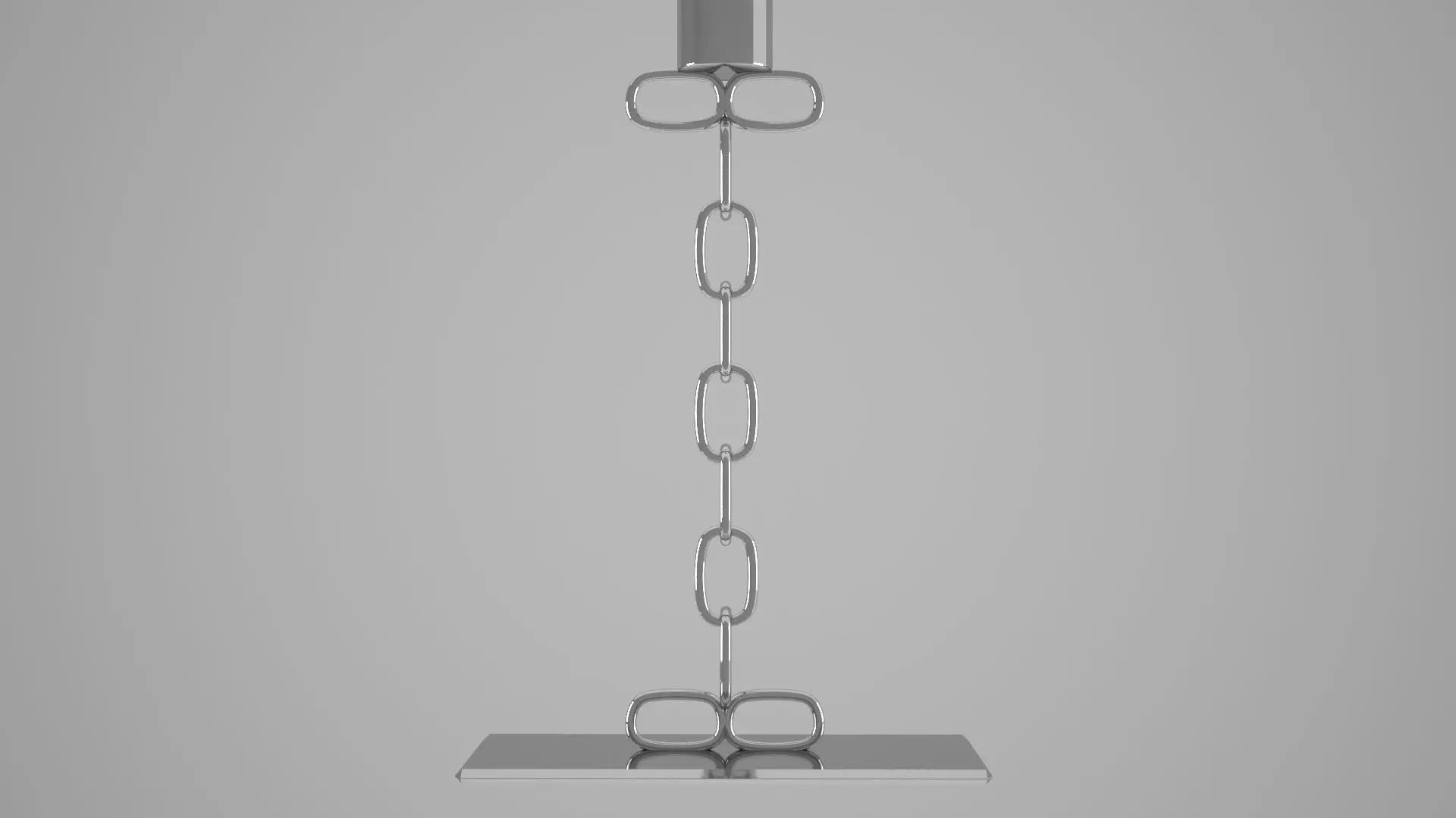 Chain I Candleholder Sliver Color 3D model_4