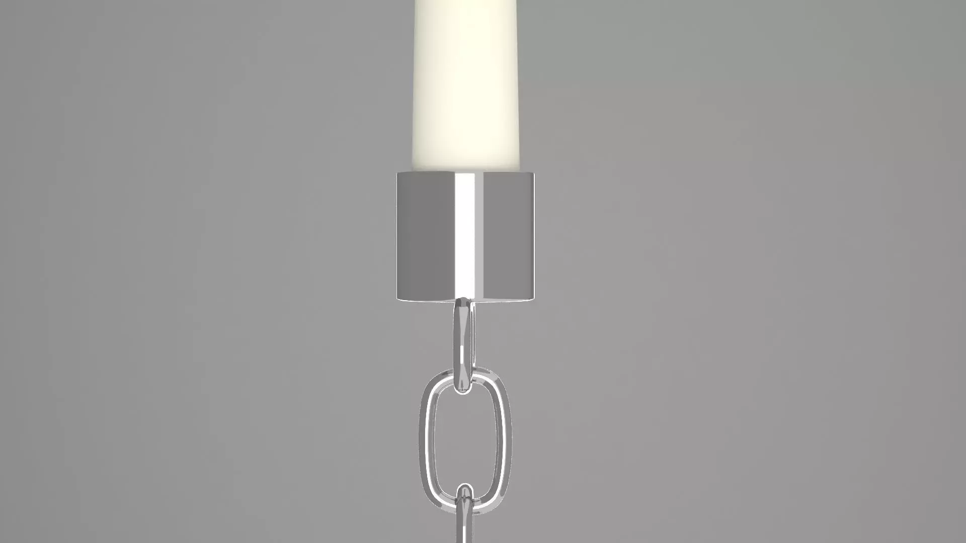 Chain I Candleholder Sliver Color 3D model_1