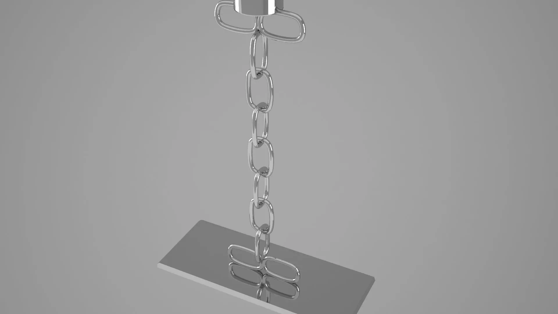 Chain I Candleholder Sliver Color 3D model_2