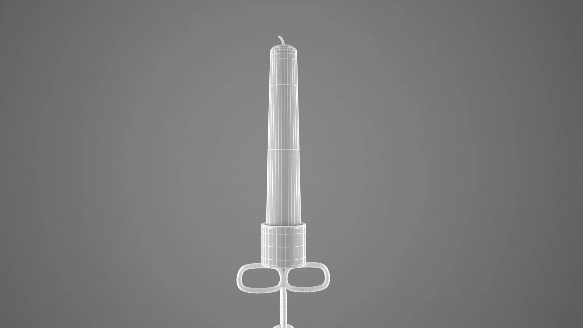 Chain I Candleholder Sliver Color 3D model_7