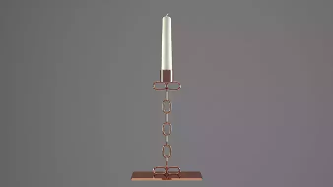 Chain I Candleholder Bronze Color