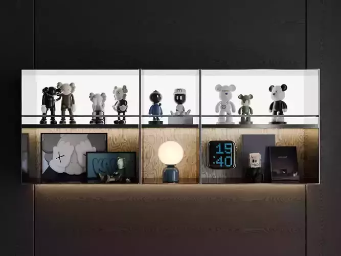 Figure display stand 3D model