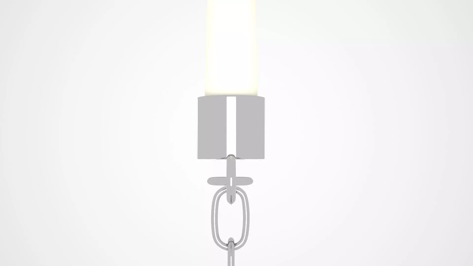 Chain F Candleholder Sliver Color 3D model_1