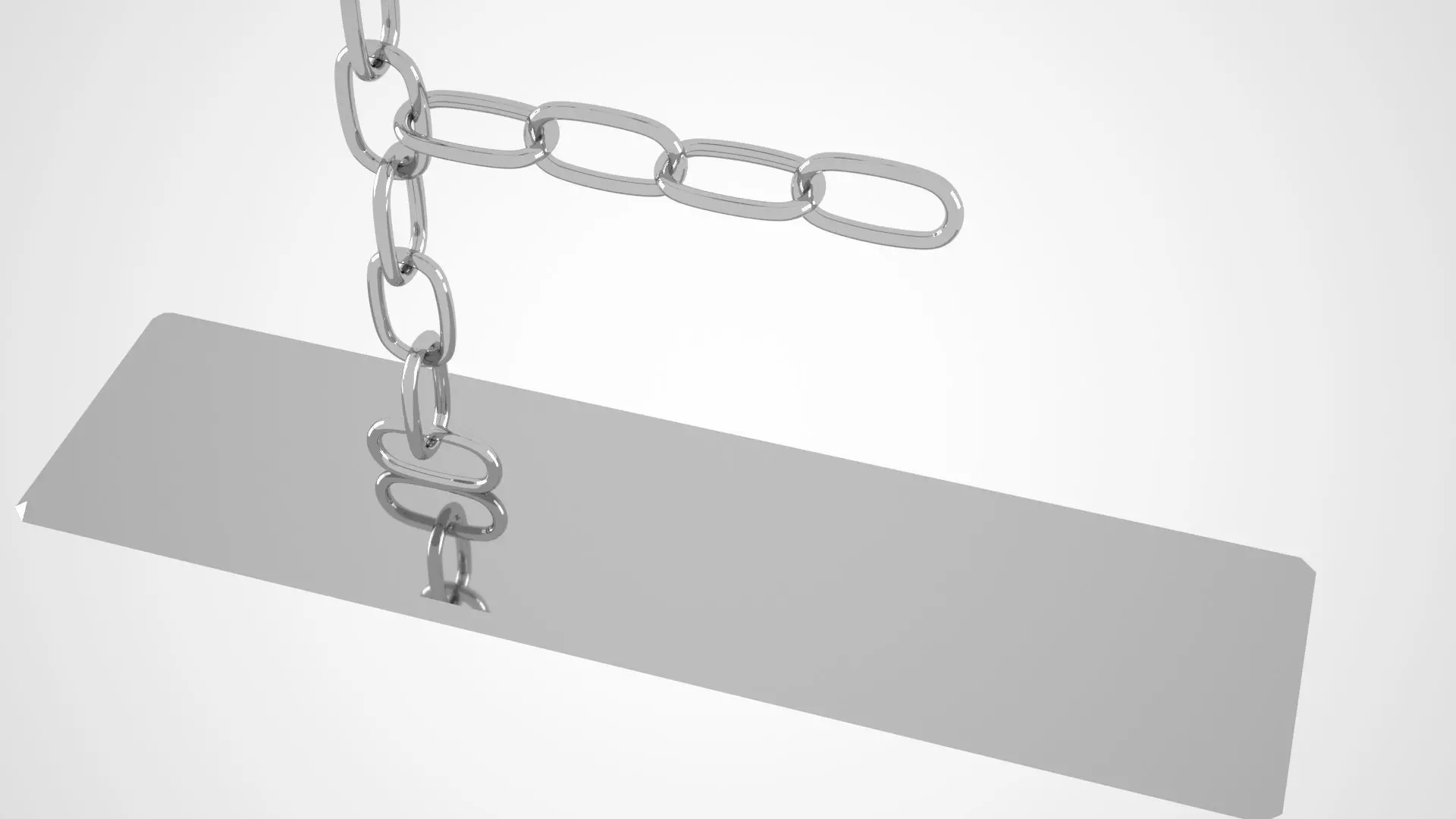Chain F Candleholder Sliver Color 3D model_2