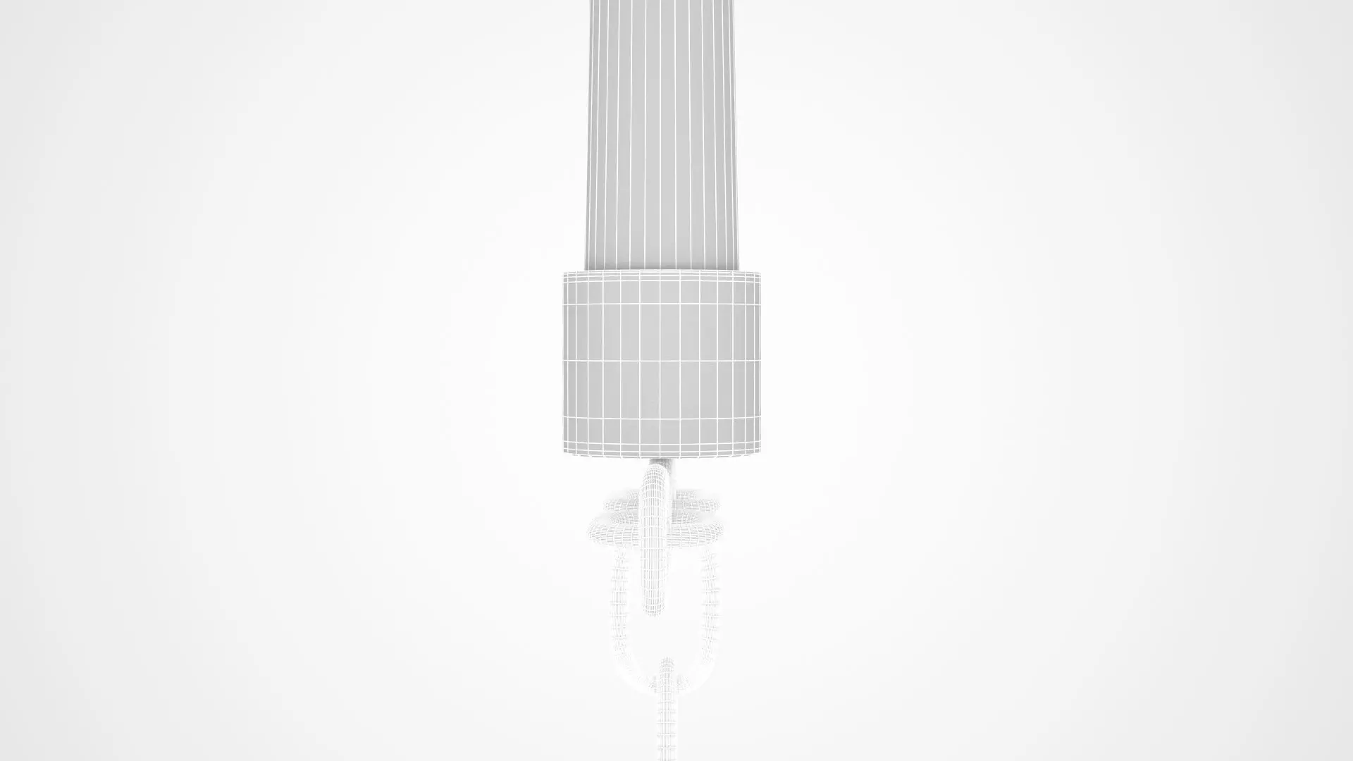 Chain E Candleholder Sliver Color 3D model_5