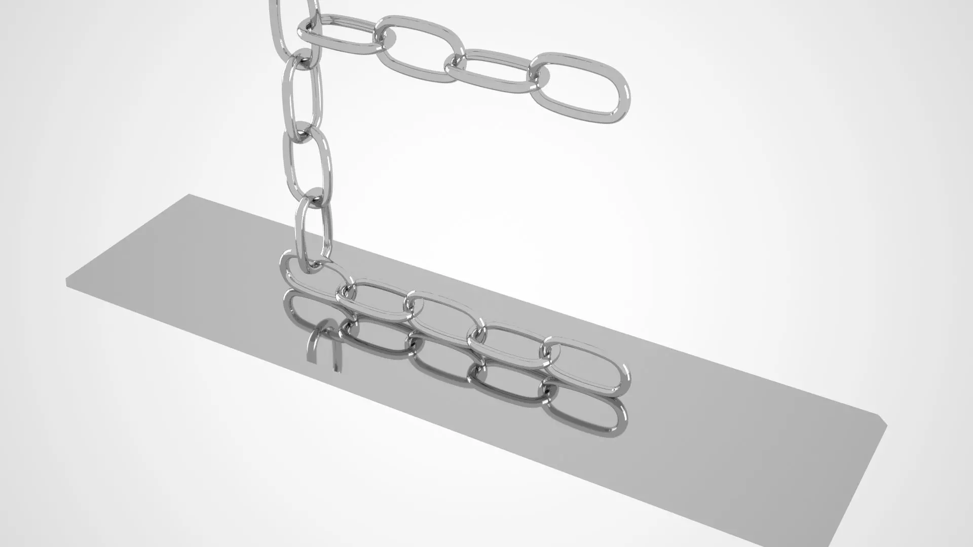 Chain E Candleholder Sliver Color 3D model_2