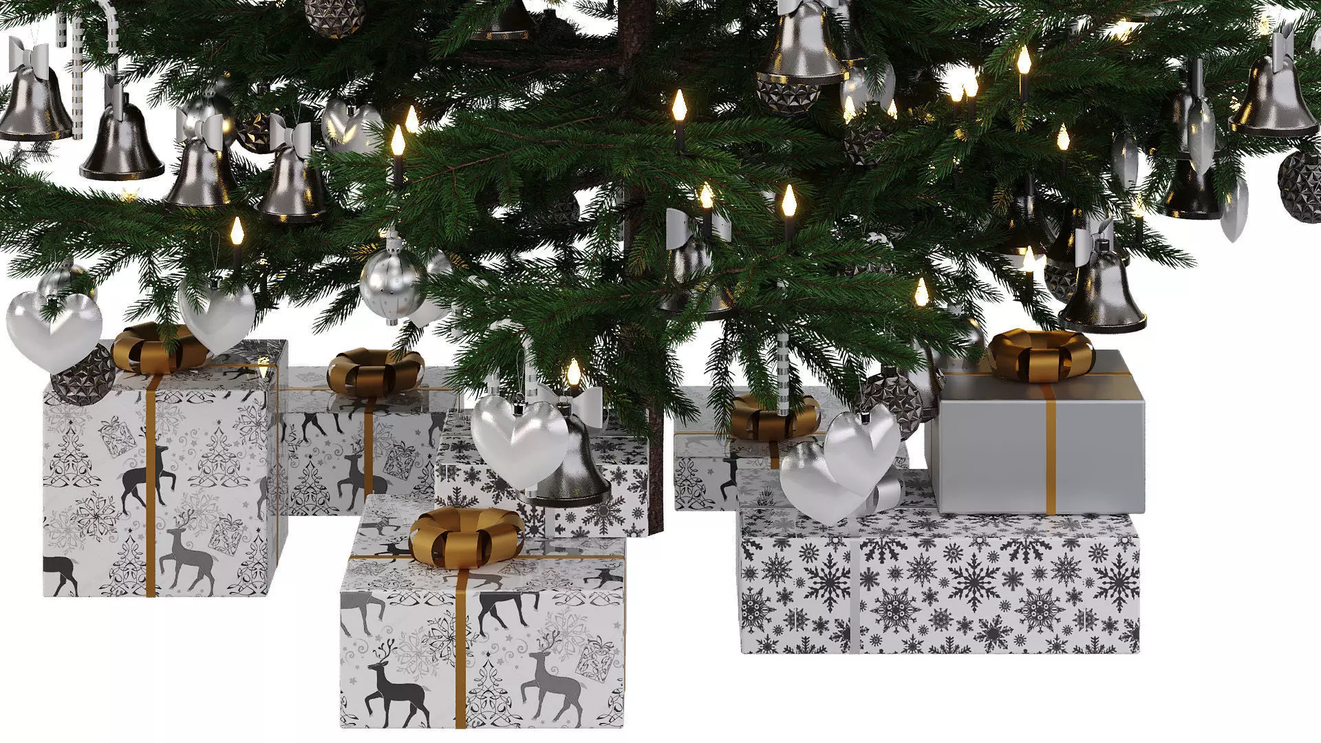  Christmas tree 12 Low-poly 3D model_3