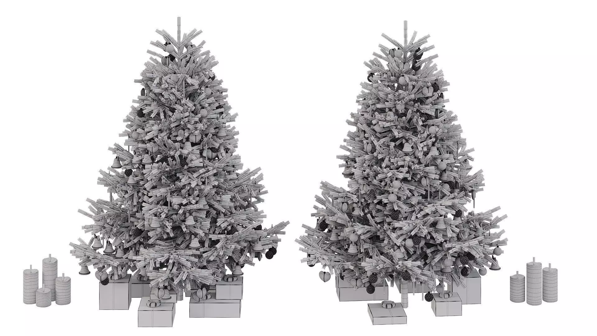  Christmas tree 12 Low-poly 3D model_5