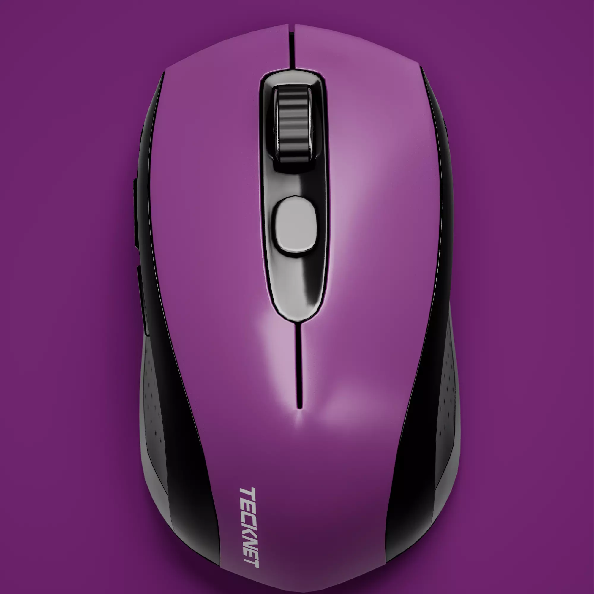 TECKNET Bluetooth Portable Optical Mouse Low-poly 3D model_2