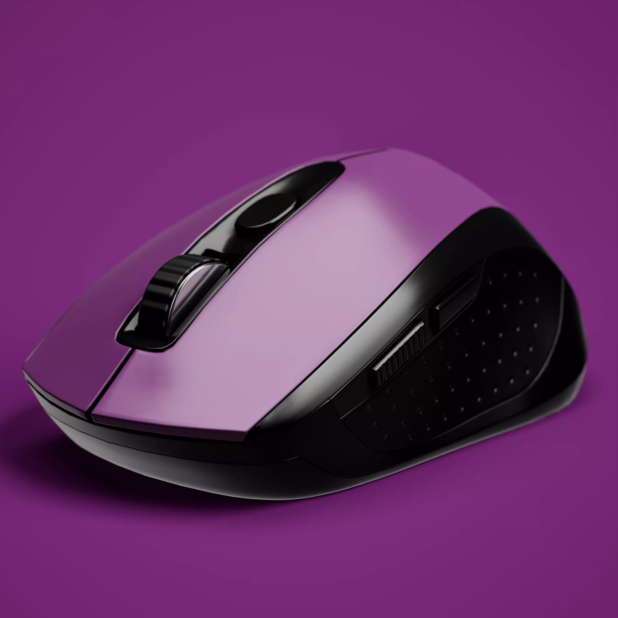 TECKNET Bluetooth Portable Optical Mouse Low-poly 3D model_6