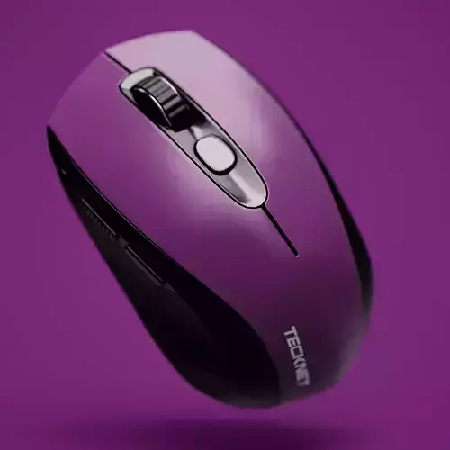 TECKNET Bluetooth Portable Optical Mouse Low-poly 3D model