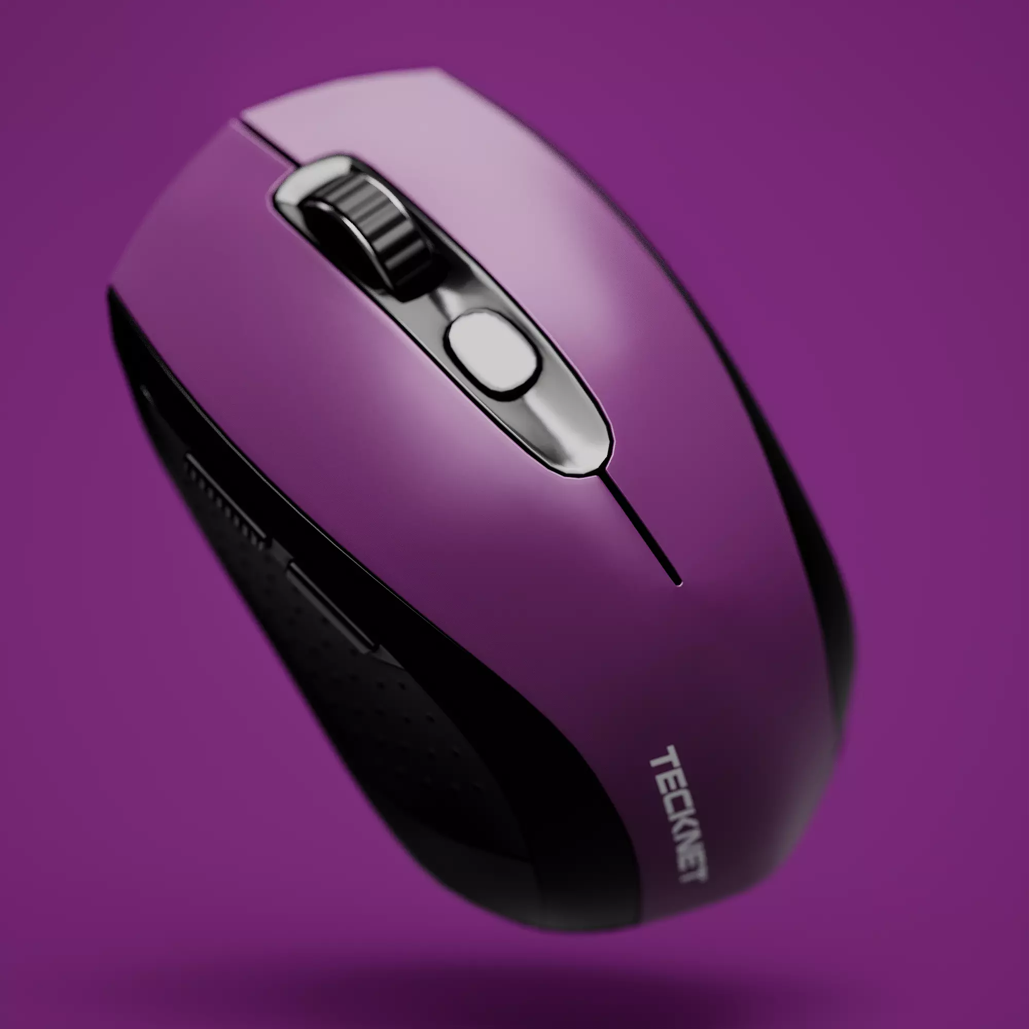 TECKNET Bluetooth Portable Optical Mouse Low-poly 3D model_0