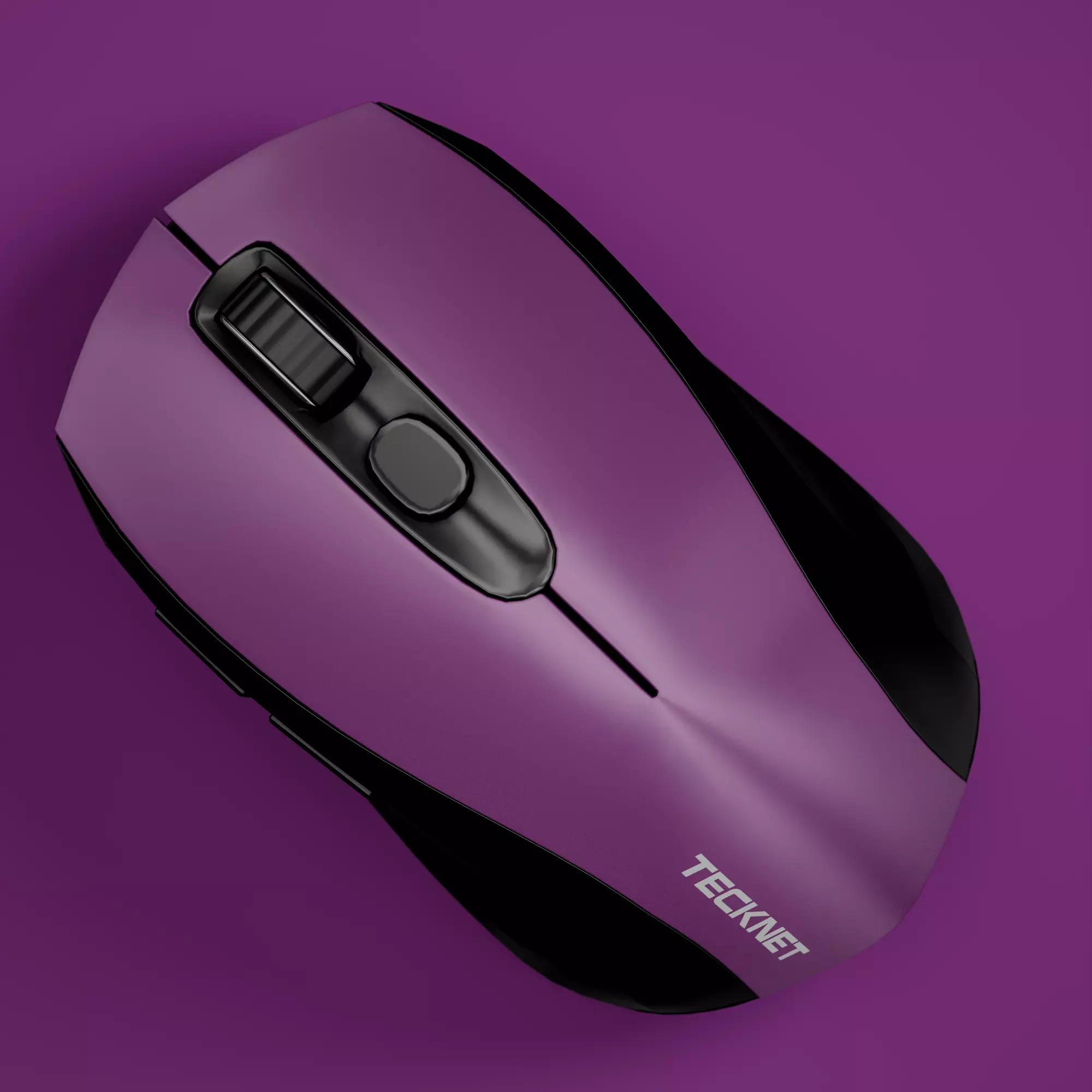 TECKNET Bluetooth Portable Optical Mouse Low-poly 3D model_3