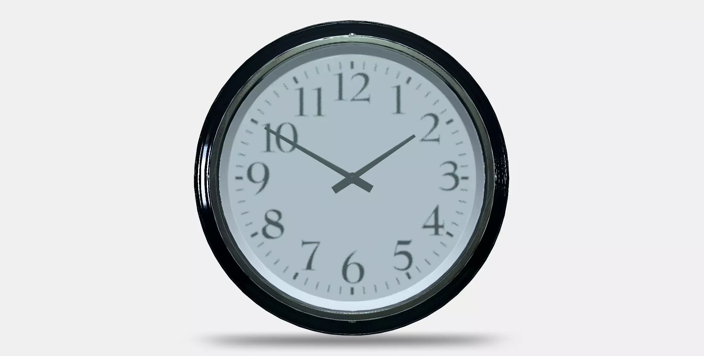 BRAVUR Wall clock Low-poly 3D model_9