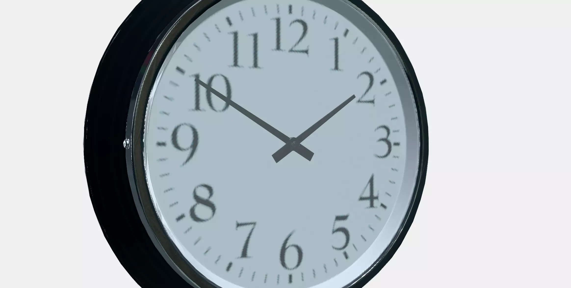 BRAVUR Wall clock Low-poly 3D model_8