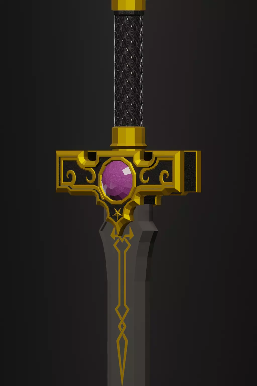 3in1 Arcane Blade Pack Simple Series I Low-poly 3D model_11