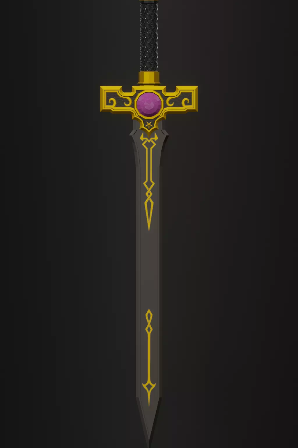 3in1 Arcane Blade Pack Simple Series I Low-poly 3D model_4