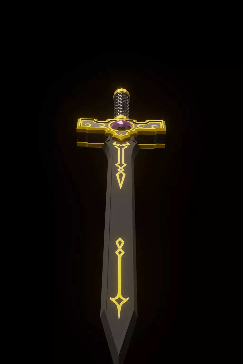 3in1 Arcane Blade Pack Simple Series I Low-poly 3D model_15