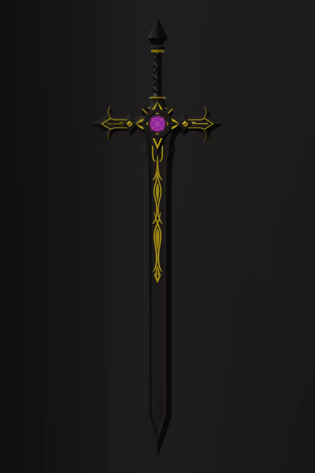 3in1 Arcane Blade Pack Simple Series I Low-poly 3D model_5