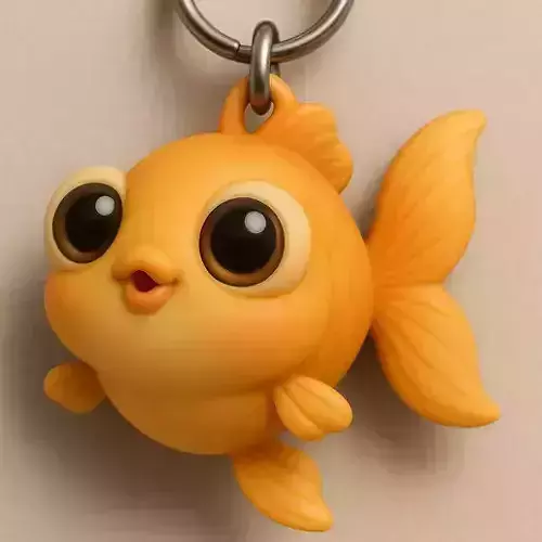 Goldie Keychain 3D print model