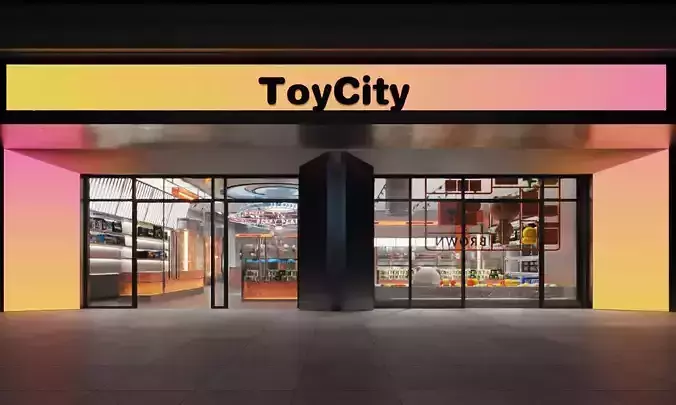 Modern Pop Culture Toy Store 3D model