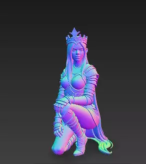 Elf from fantasy World of Warcraft 3D print model_1