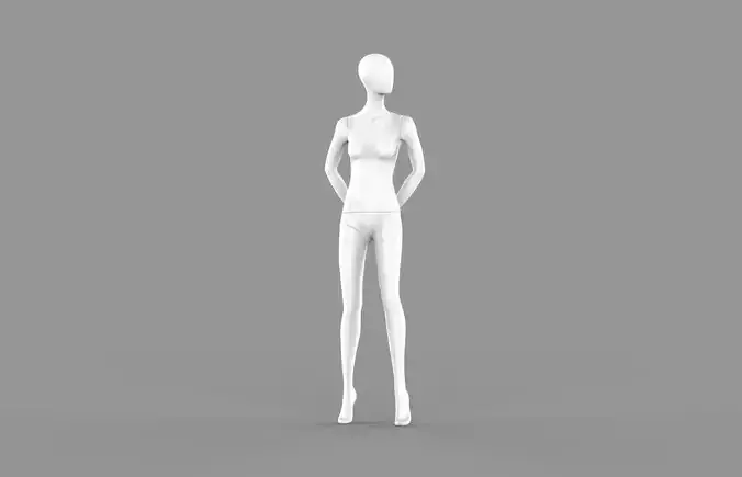 Female Mannequin Clo3d High Poly 3D model