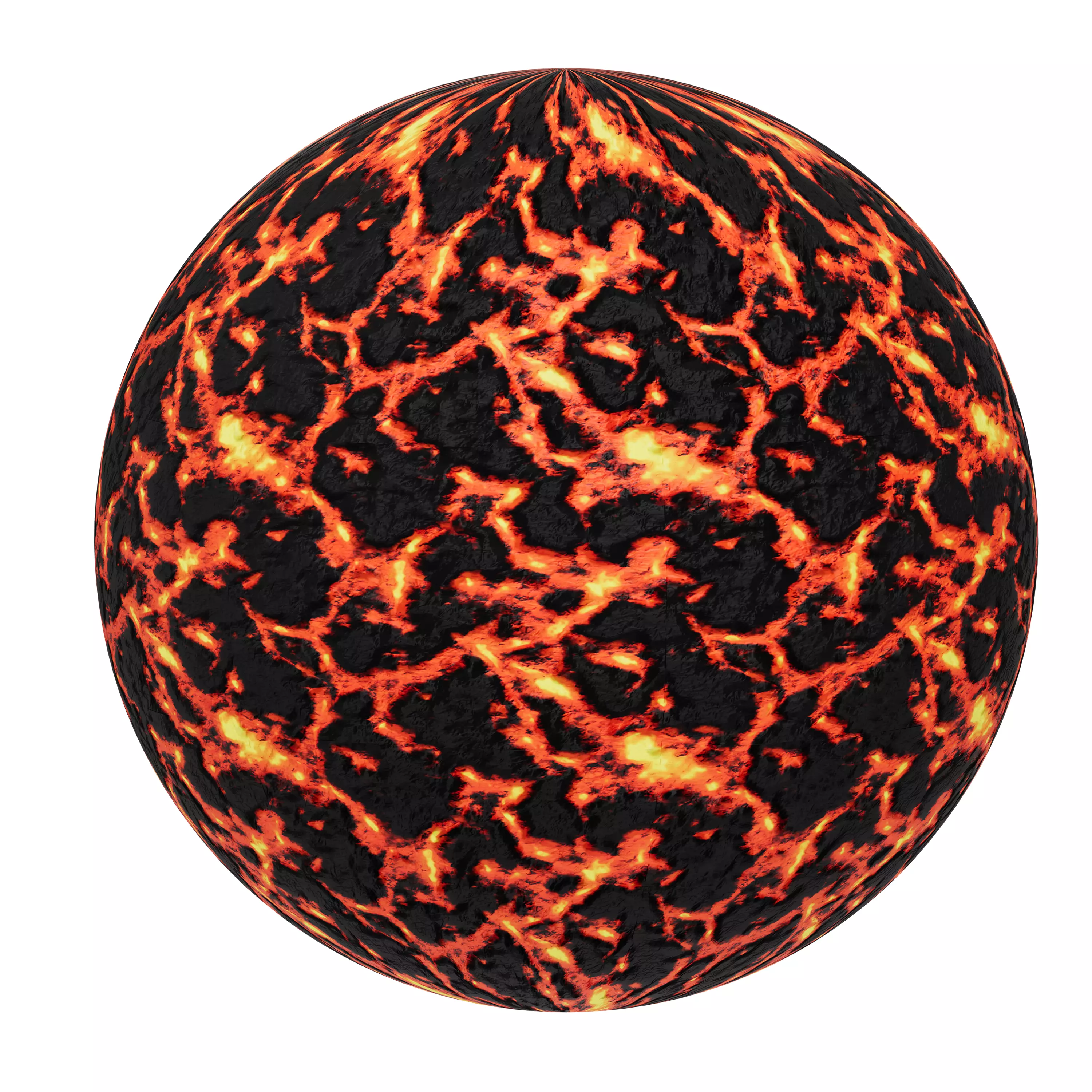 Red Magma - Emissive Lava Texture SBSAR - 8K PBR Maps Texture_0