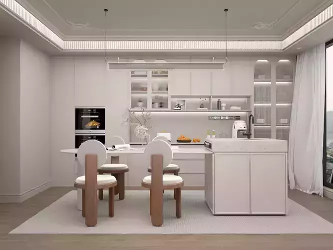 restaurant Low-poly 3D model