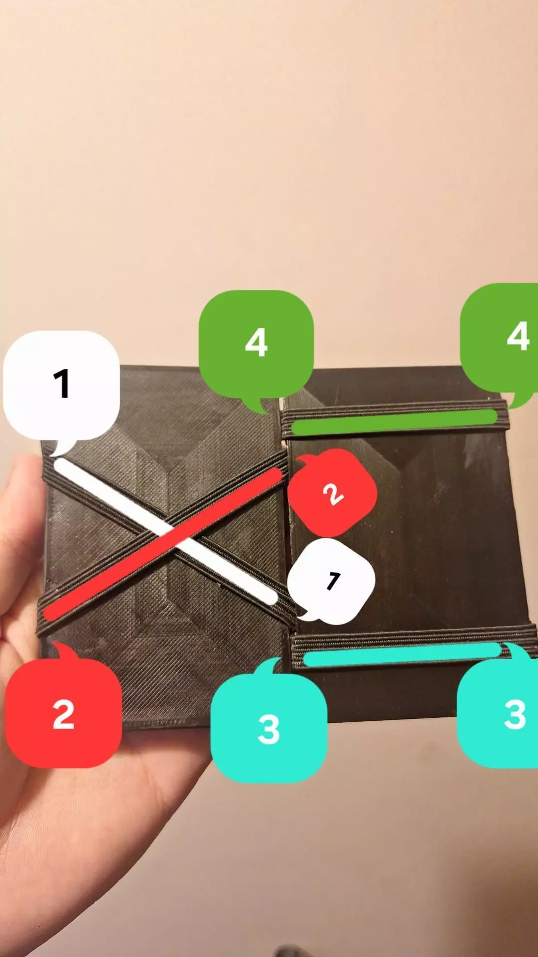 credit card magic wallet Slim 3D print model_12