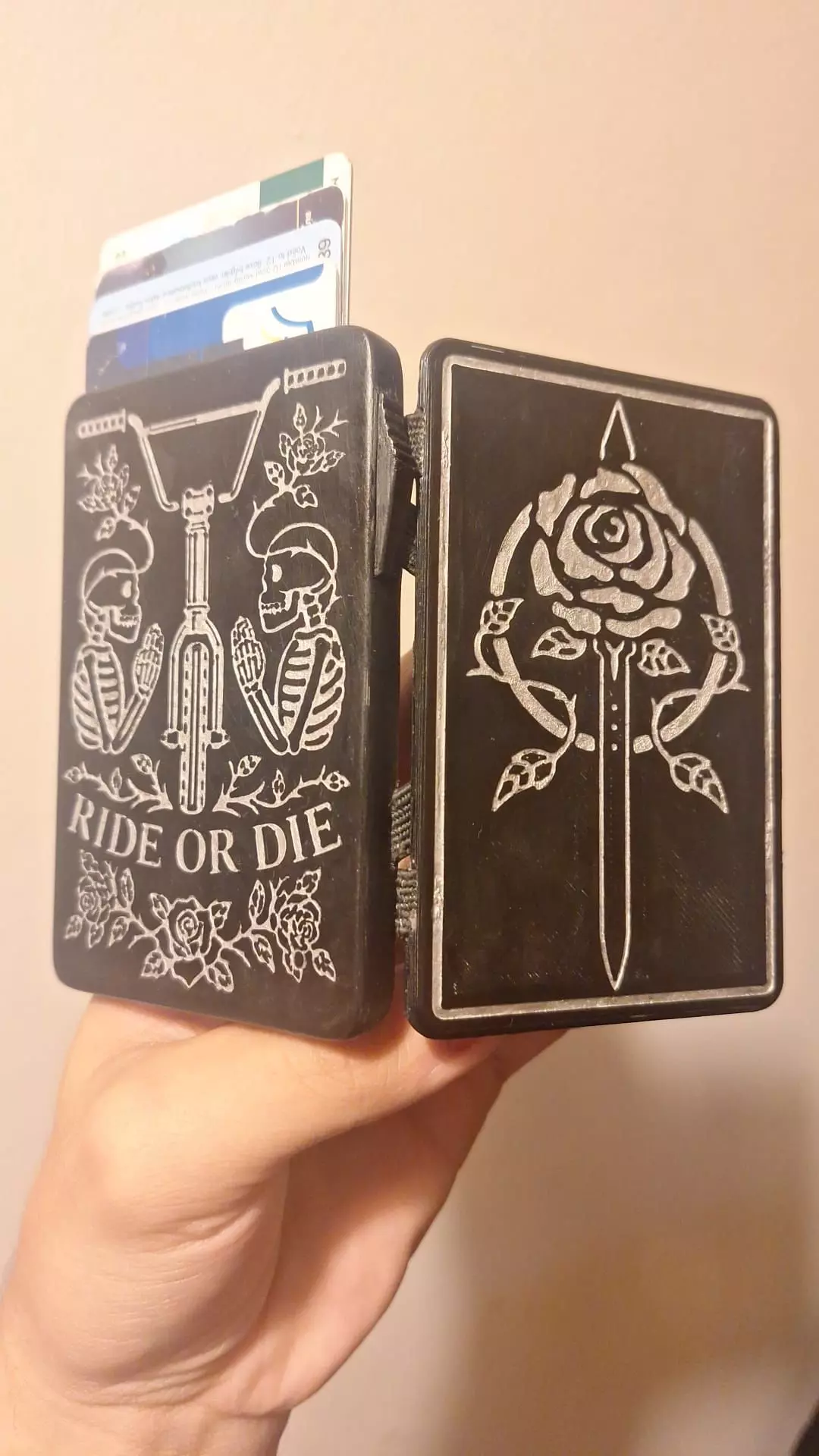 credit card magic wallet Slim 3D print model_1