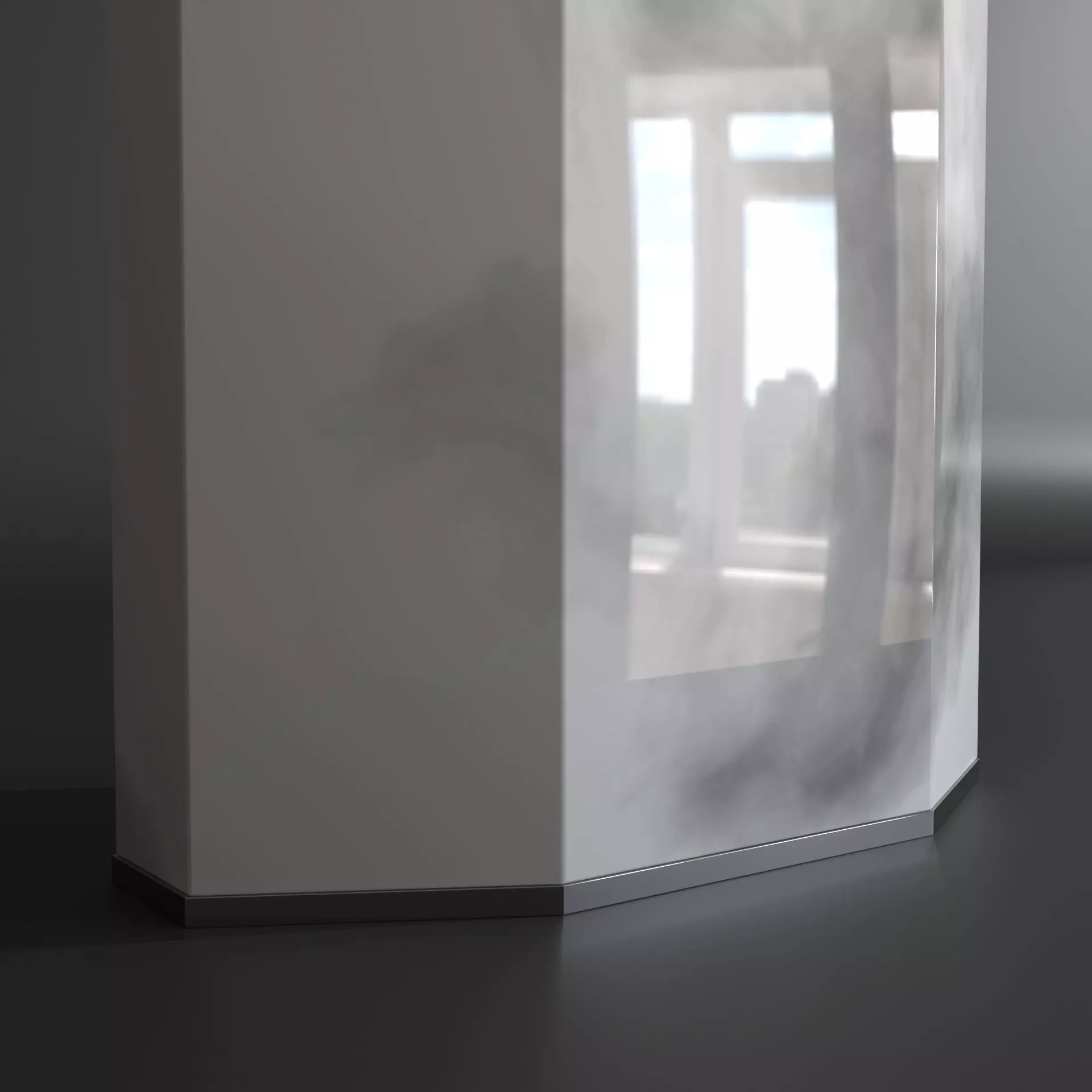 Marble Dining Table 3D model_3