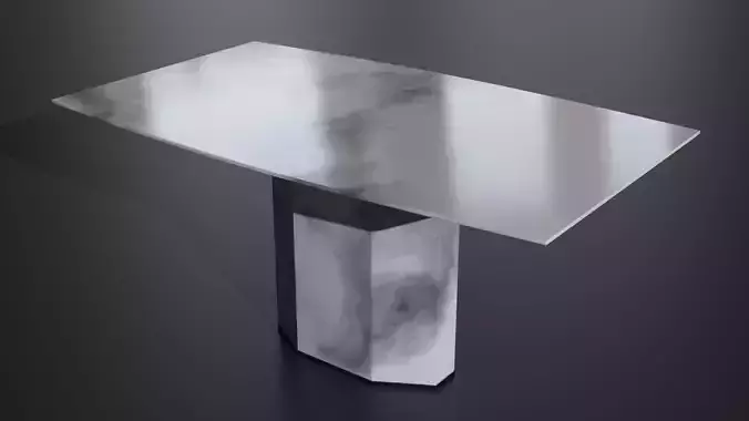 Marble Dining Table 3D model